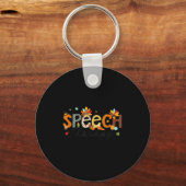 Porte-clés Thanksgiving Speech Therapy Thankful Slp Turkey Sp (Recto)