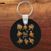 Porte-clés Thanksgiving Turkey (Verso)