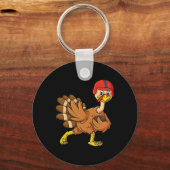 Porte-clés Thanksgiving Turkey Football Player Trophy Award P (Verso)