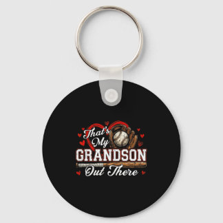 Porte-clés That's grandson out there women baseball grandma