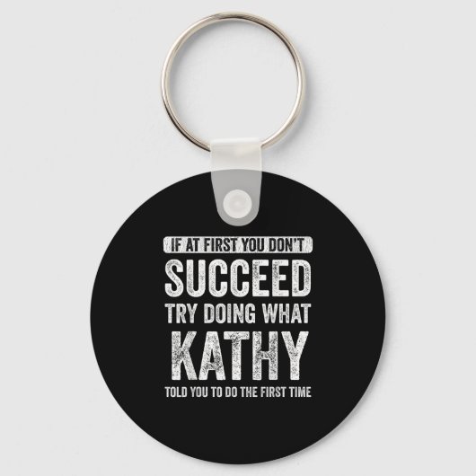 Porte-clés That's My Name Co. Kathy Women's Black Modern Lett (Recto)