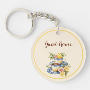 Porte-clés Thé à la Citronnière Tasse à Thé Personnalisée Nom