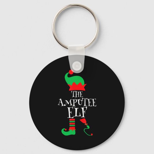 Porte-clés The Amputee Elf Christmas Funny Limb Surgery Joke  (Recto)
