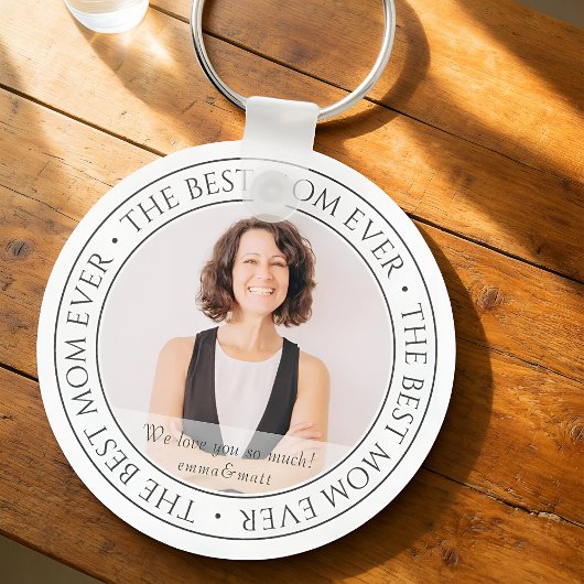 Porte-clés The Best Mama Ever Modern Classic