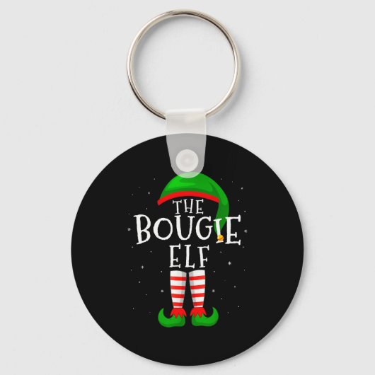 Porte-clés The Bougie Elf Funny Matching Family Group Christm (Recto)