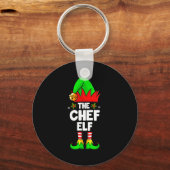 Porte-clés The Chef Elf Shirt Matching Family Chef Christmas (Recto)