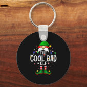 Porte-clés The Cool Dad Elf Christmas Family Pajama Party  (Recto)