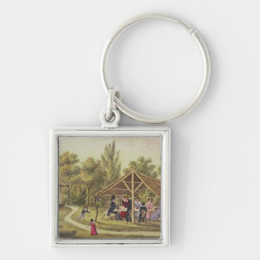 Porte-clés Thé d'après-midi à une taverne du journal de (Devant)