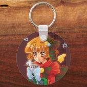 Porte-clés thé de noël (Recto)