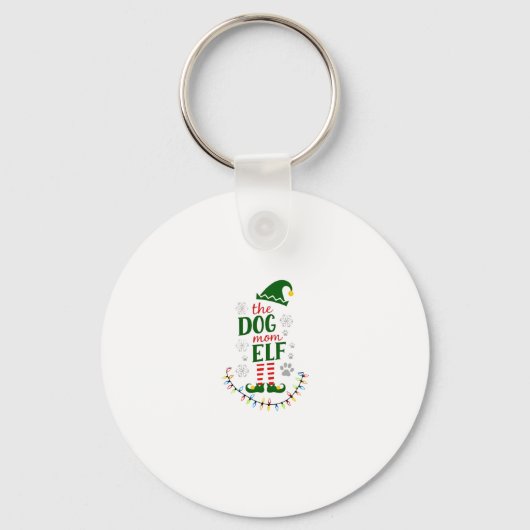 Porte-clés The Dog Mom Elf Xmas Funny Dogs lover Christmas Do (Recto)