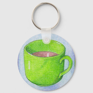 Porte-clés Thé en Porte - clé vert