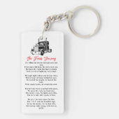 Porte-clés The Final Journey | Trucker Memorial Keychain (Dos)