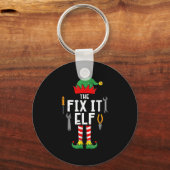 Porte-clés The Fix It Elf Christmas Family Matching Xmas Grou (Recto)