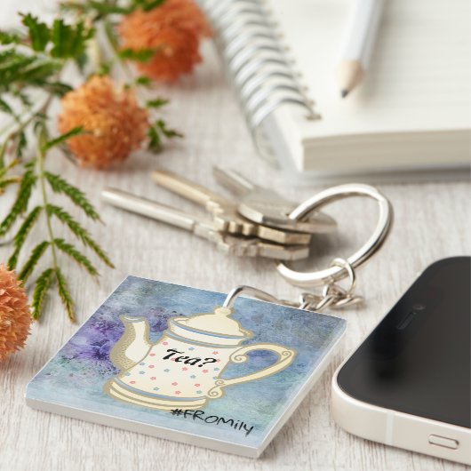 Porte-clés Thé? #FROMily De Fandom Liu Diner Design (Devant Droit)