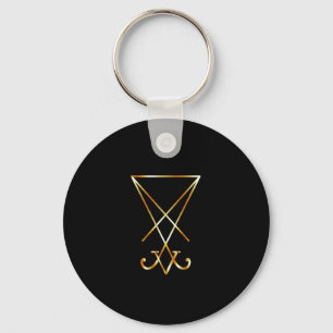 Porte-clés The golden sigil of Lucifer