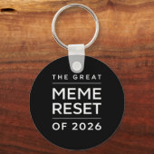 Porte-clés The Great Meme Reset Of 2026 Funny Internet Memes  (Recto)