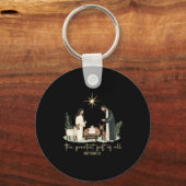 Porte-clés The Greatest Gift Of All Jesus Christian Holiday C (Recto)