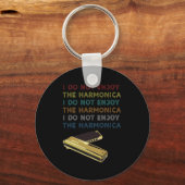 Porte-clés The Harmonica Instrument Blues Music Band Cadeau (Recto)