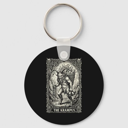 Porte-clés The Krampus Tarot Card Goth Witchy Black Pajamas C (Recto)