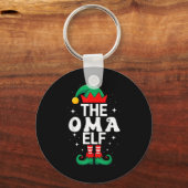Porte-clés The Oma Elf Funny Christmas Matching Family Group (Recto)