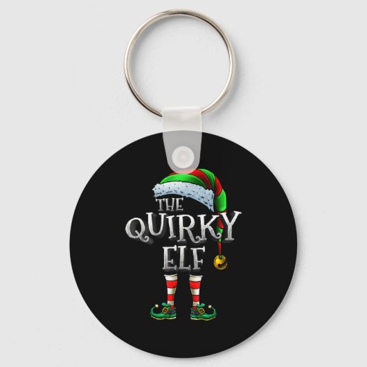 Porte-clés The Quirky Elf Shirt Matching Family Quirky Christ (Recto)