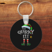 Porte-clés The Quirky Elf Shirt Matching Family Quirky Christ (Recto)