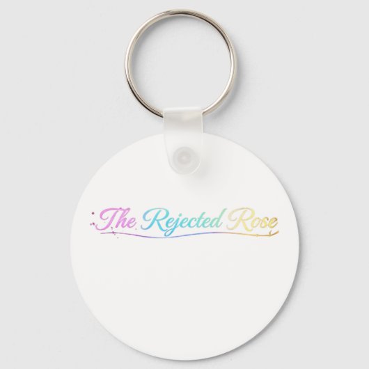 Porte-clés The Rejected Rose: Official Rainbow Logo Keychain (Recto)