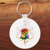 Porte-clés The Rejected Rose: Official Rainbow Logo Keychain (Verso)