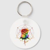 Porte-clés The Rejected Rose: Official Rainbow Logo Keychain (Verso)