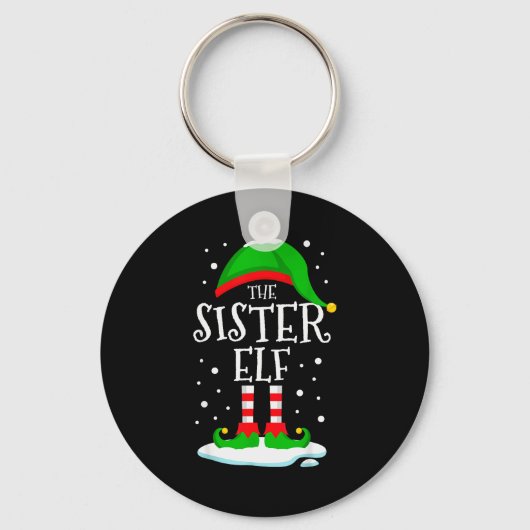 Porte-clés The Sister Elf Christmas Family Matching Xmas Grou (Recto)