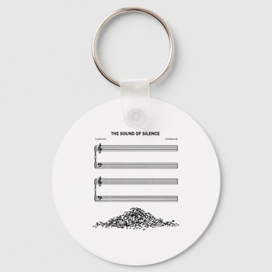 Porte-clés The Sound Of Silence Funny Musical  (Recto)