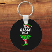Porte-clés The Sy Elf Xmas Funny Christmas Matching Family Pa (Recto)