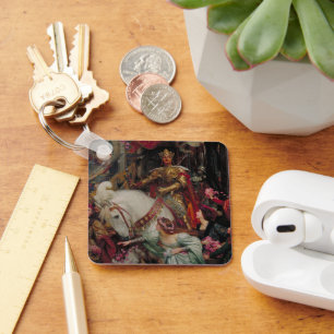 Porte-clés The Two Crowns by Sir Frank Bernard Dicksee