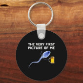 Porte-clés The Very First Cture Of Me Funny Sperm Holding Bee (Recto)