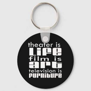 Porte-clés Théâtre contre cinéma contre télévision