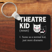 Porte-clés Théâtre Kid Définition Acteur Plus Dramatique acte (Recto)