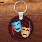 Porte-clés Théâtre Masque Emoji Théâtre Lover (Verso)