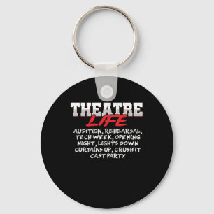 Porte-clés Théâtre Vie Théâtre Acteur Don intérimaire