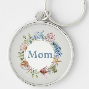 Porte-clés Thème côtier Coques Starfish Wreath Maman