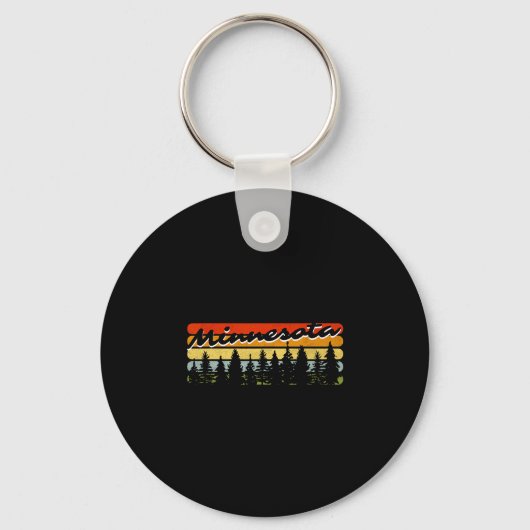 Porte-clés Thème de cabine de forêt de Minnesota Souvenir de (Recto)