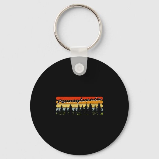 Porte-clés Thème de cabine de forêt de Pennsylvanie Souve (Recto)
