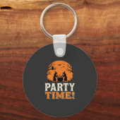 Porte-clés Thème de fête d'Halloween Sorcière Chaudron Design (Recto)