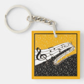 Porte-clés Thème de musique d'or (Devant)