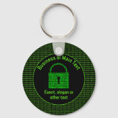 Porte-clés Thème Infosec - Données numériques sécurisées - en (Recto)