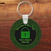 Porte-clés Thème Infosec - Données numériques sécurisées - en (Recto)