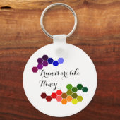 Porte-clés Thème Miel Avec Mots Positifs (Recto)