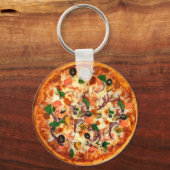 Porte-clés Thème Pizza fraîche (Recto)