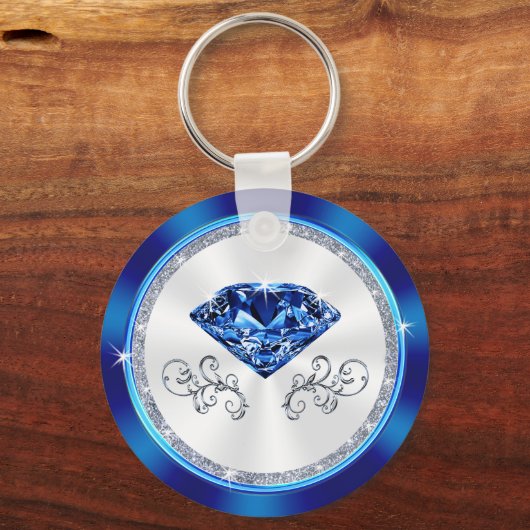 Porte-clés Thème Sapphire, Favoris Personnalisés, CHEAP (Verso)