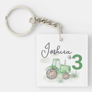 Porte-clés Thème Tracteur vert personnalisé Porte - clé acryl