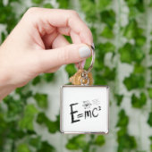 Porte-clés Théorie de la relativité d'Einstein. Formule (main)